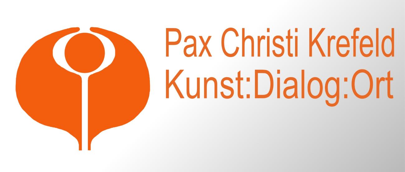 Pax-Logo-Kunst-Kirche-03 (c) B. Hellmanns Logo mit Namen und Ort in Orange