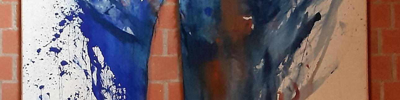 Kunstwerk in Pax Christi: 'Ostern' mit Schnitt in der Mitte