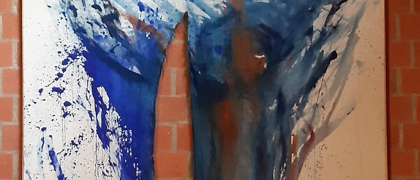 Kunstwerk in Pax Christi: 'Ostern' mit Schnitt in der Mitte