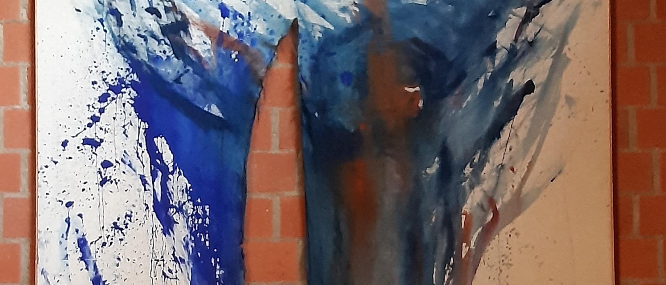 Kunstwerk in Pax Christi: 'Ostern' mit Schnitt in der Mitte