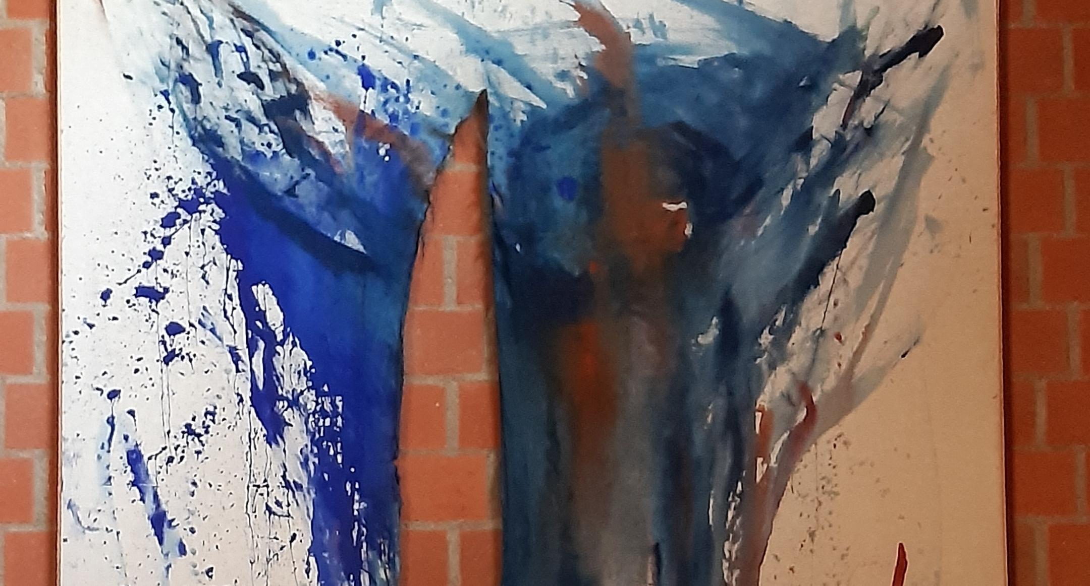 Kunstwerk in Pax Christi: 'Ostern' mit Schnitt in der Mitte